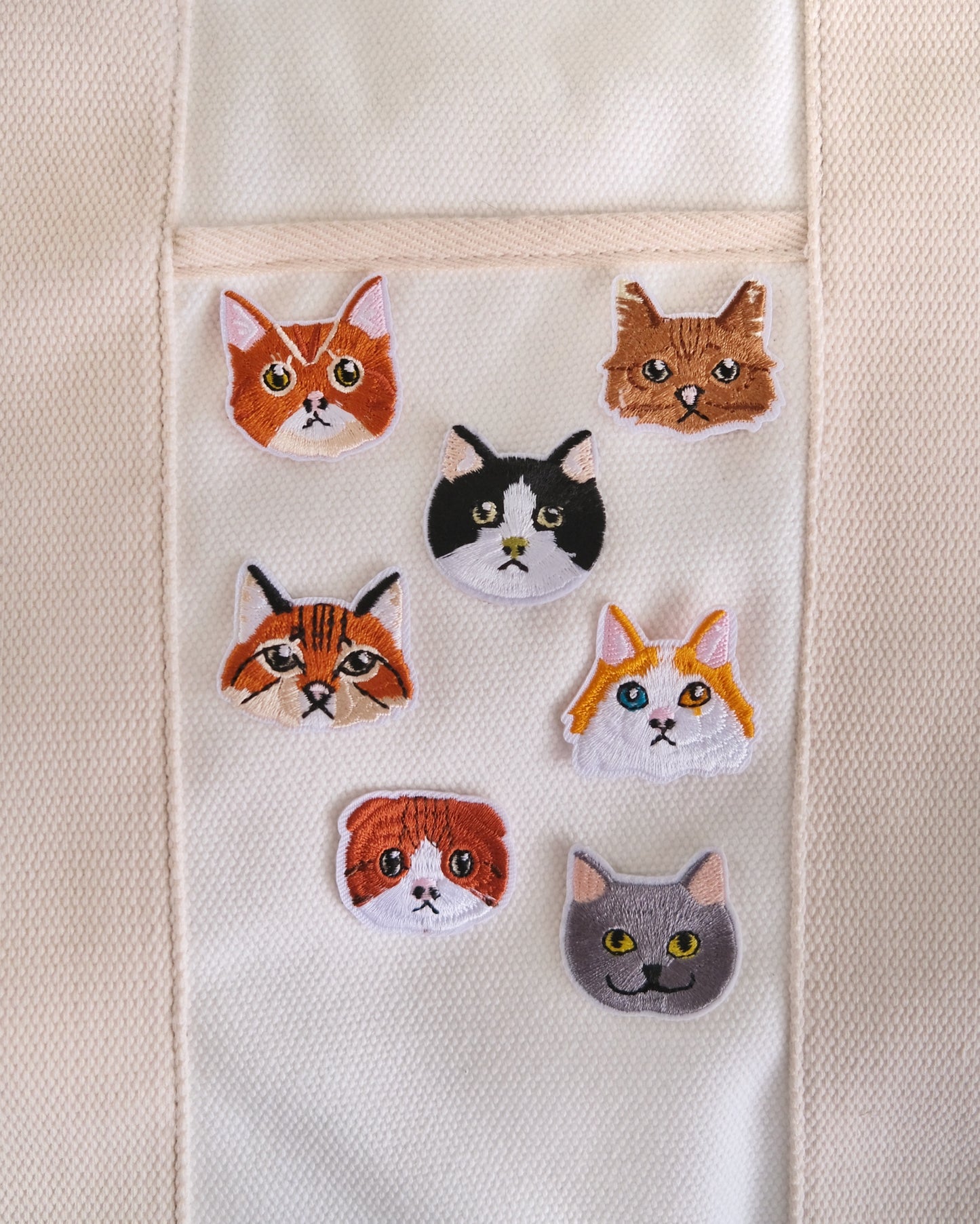 Heterochromia Cat Iron-on Patch Analog Company