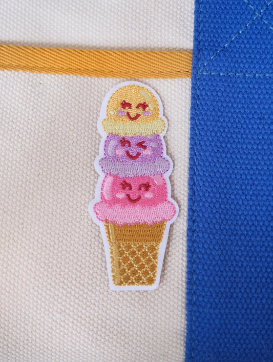 Ice Cream Iron-on Patch Analog Company