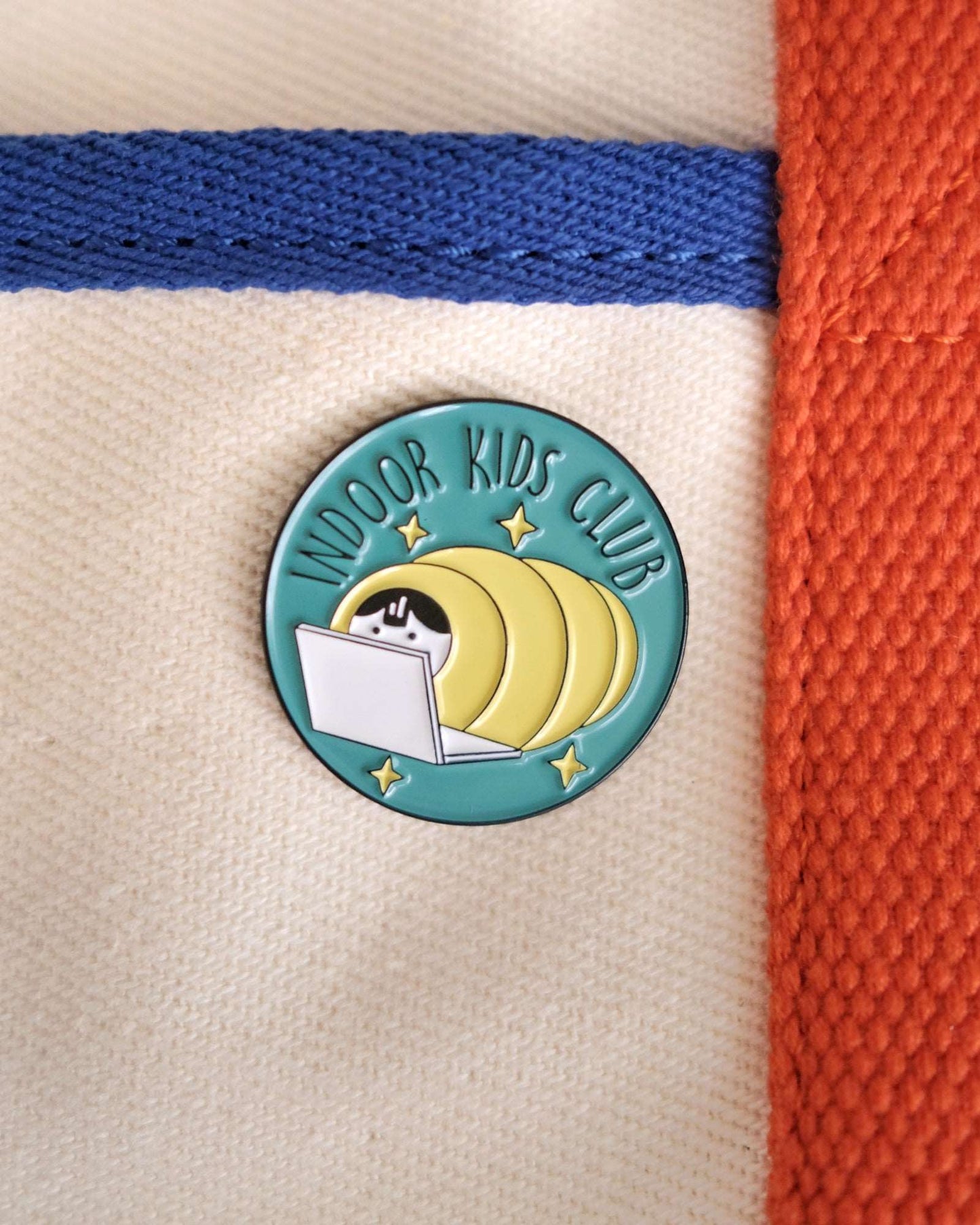 "Indoor Kids Club" Enamel Pin