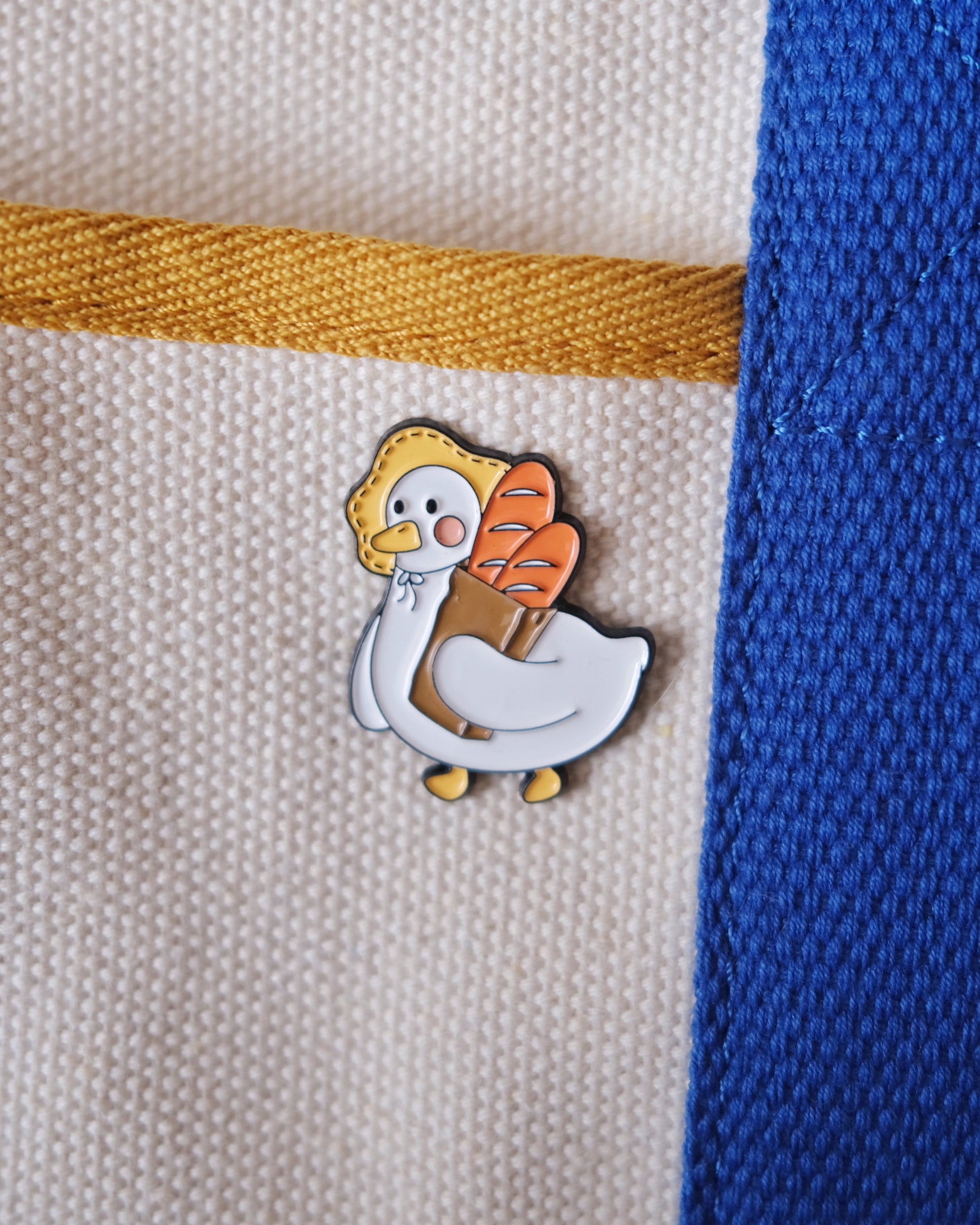 Maiden Goose Enamel Pin Analog Company