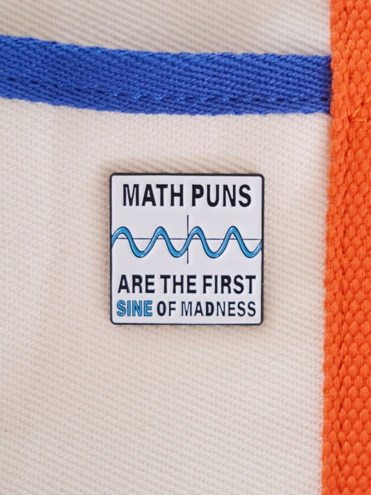 Math Puns Enamel Pin Analog Company