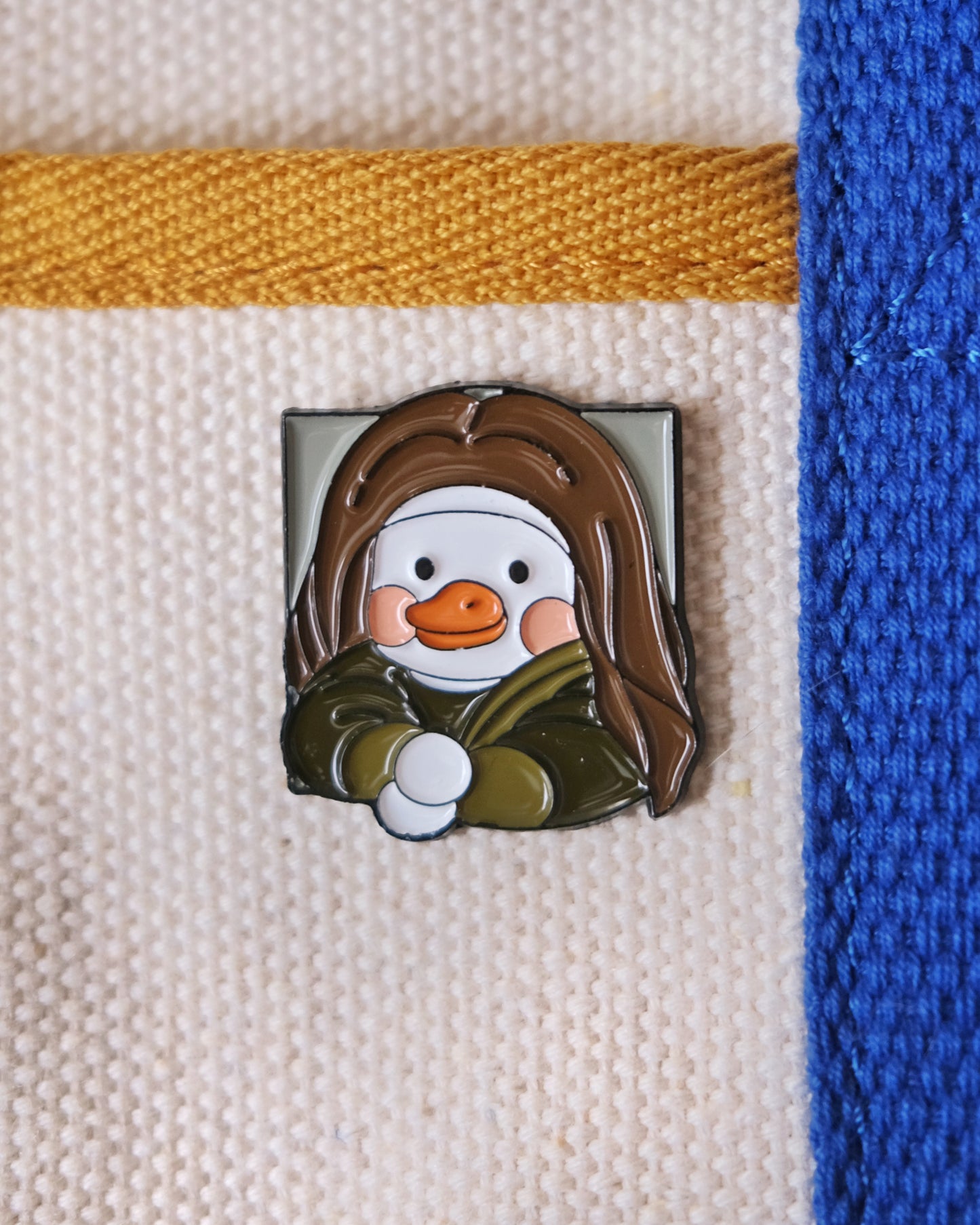 Mona Lisa Duck Enamel Pin Analog Company