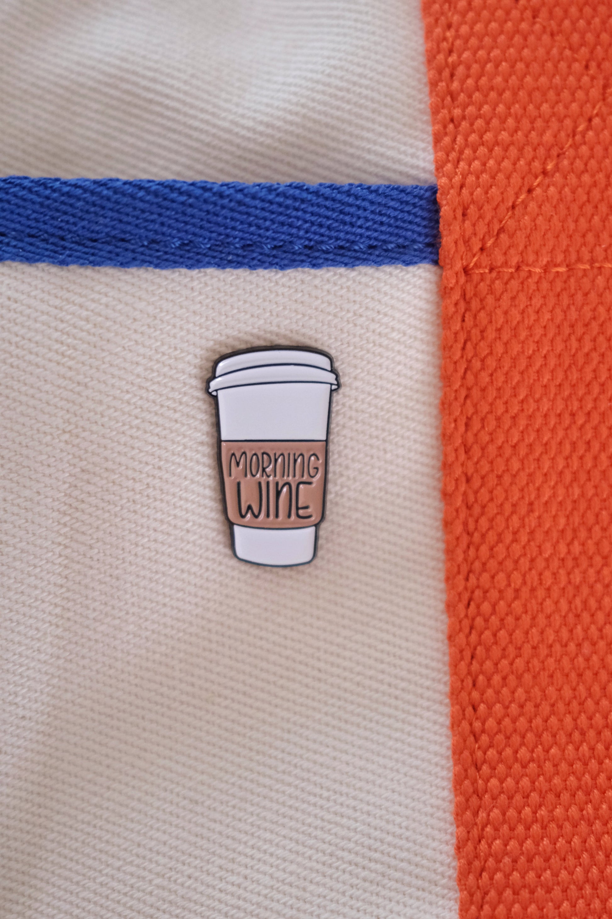 “Morning Wine” Enamel Pin Analog Company