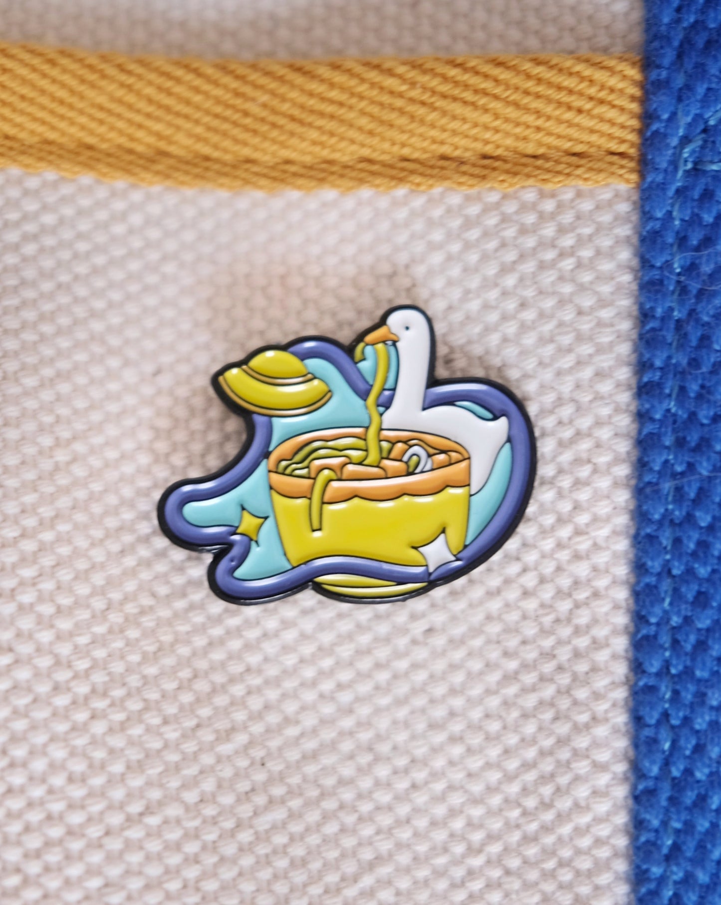 Ramen Goose Enamel Pin Analog Company