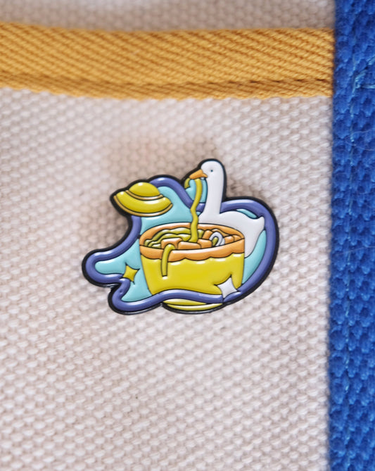 Ramen Goose Enamel Pin Analog Company