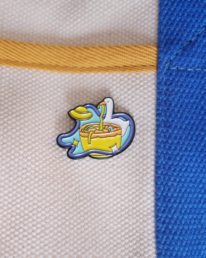 Ramen Goose Enamel Pin Analog Company