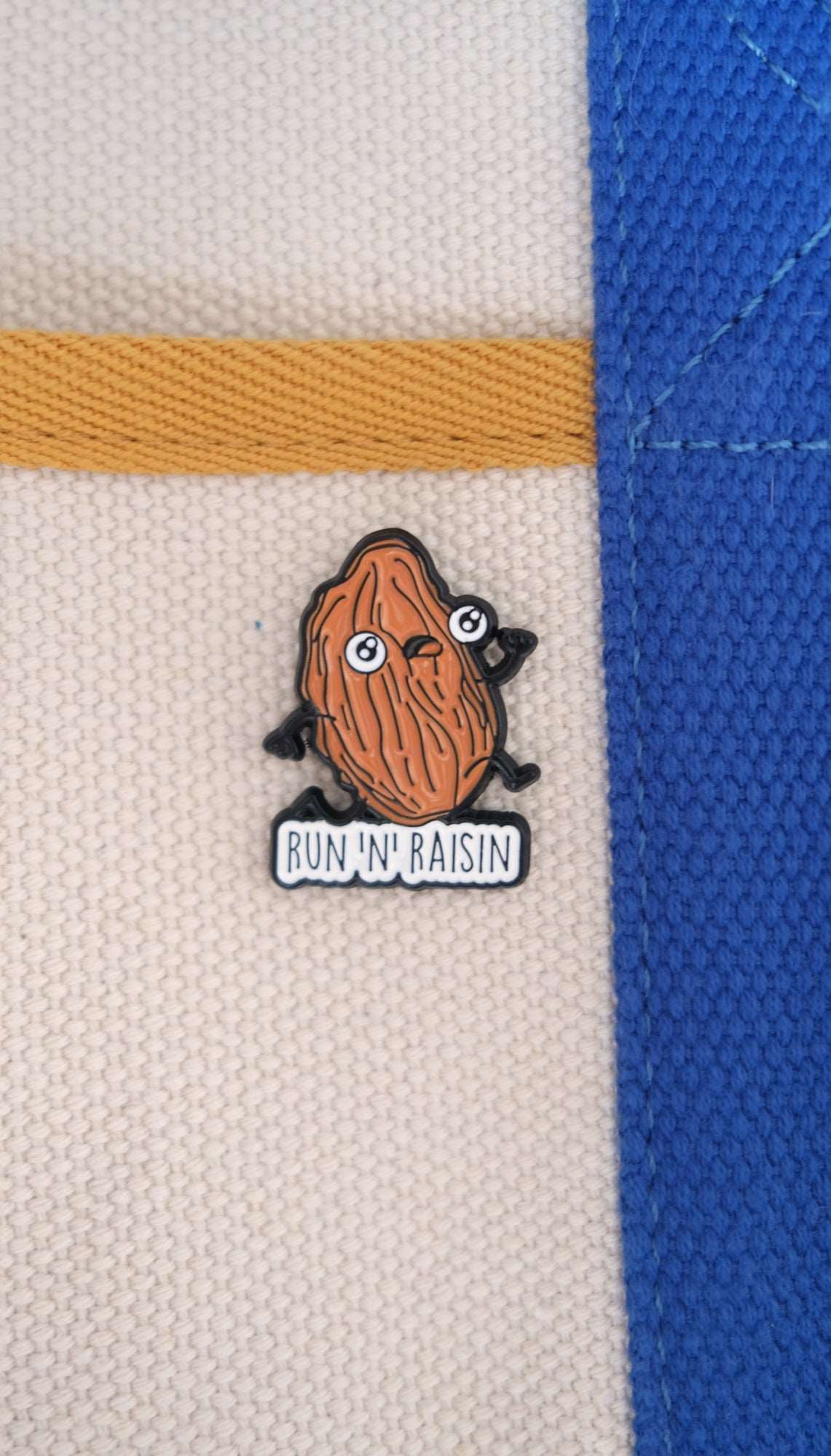 "Run n Raisin" Enamel Pin