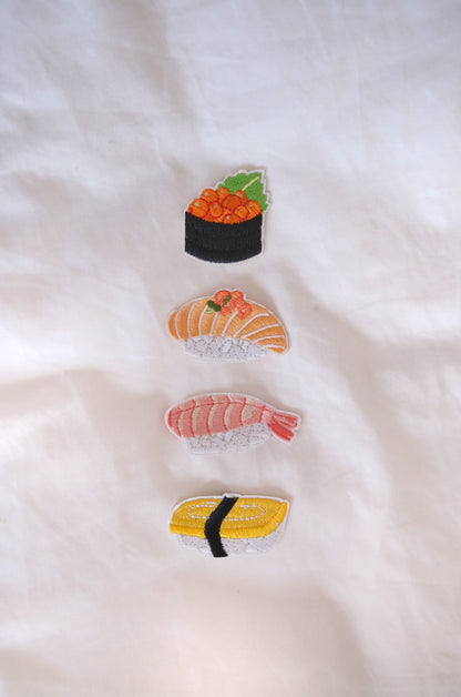 Salmon Sushi Iron-on Patch Analog Company