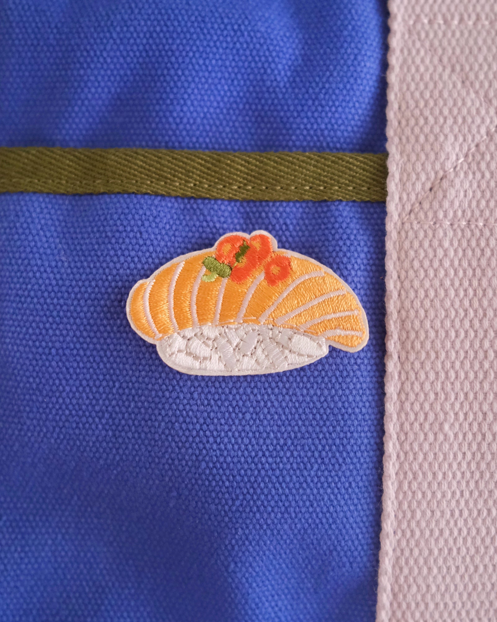 Salmon Sushi Iron-on Patch Analog Company