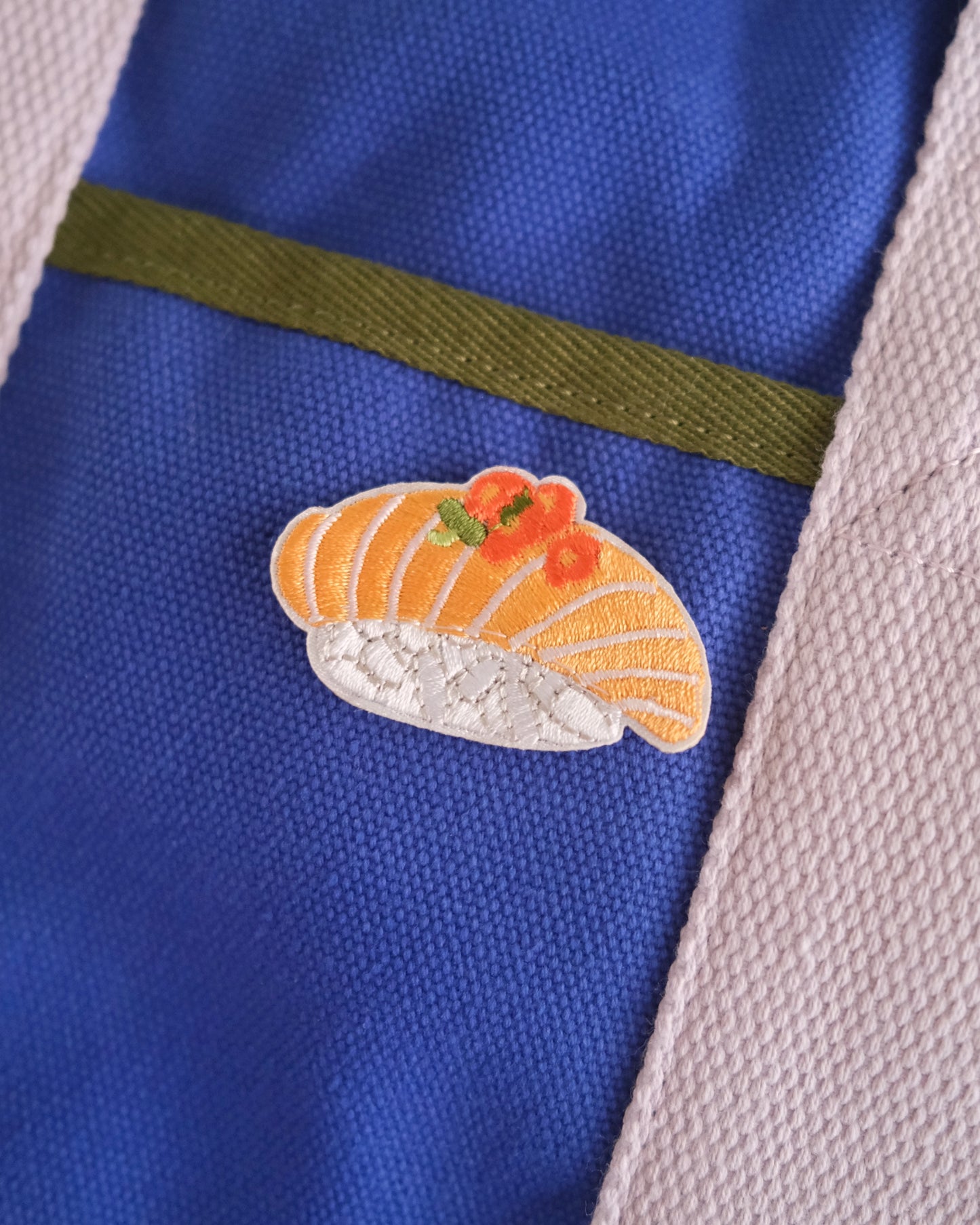 Salmon Sushi Iron-on Patch Analog Company