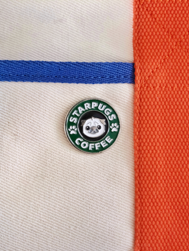 Starpugs Coffee Enamel Pin Analog Company