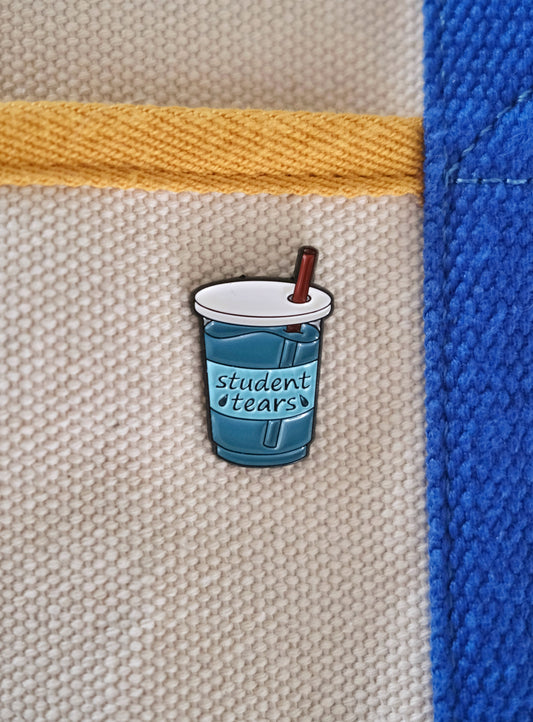 Student Tears Enamel Pin Analog Company