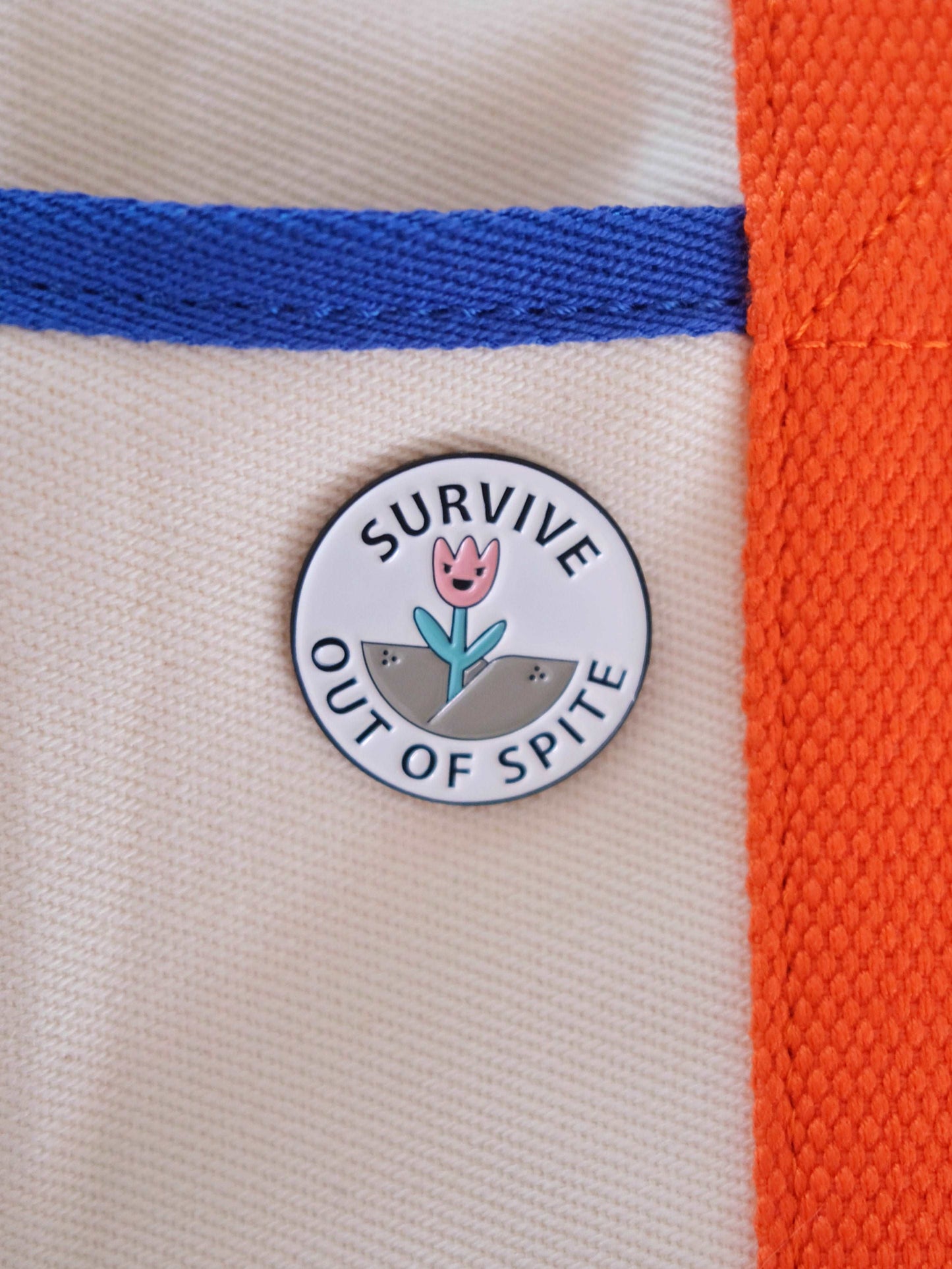 "Survive out of Spite" Enamel Pin