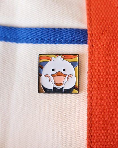 The Scream(ing Duck) Enamel Pin Analog Company