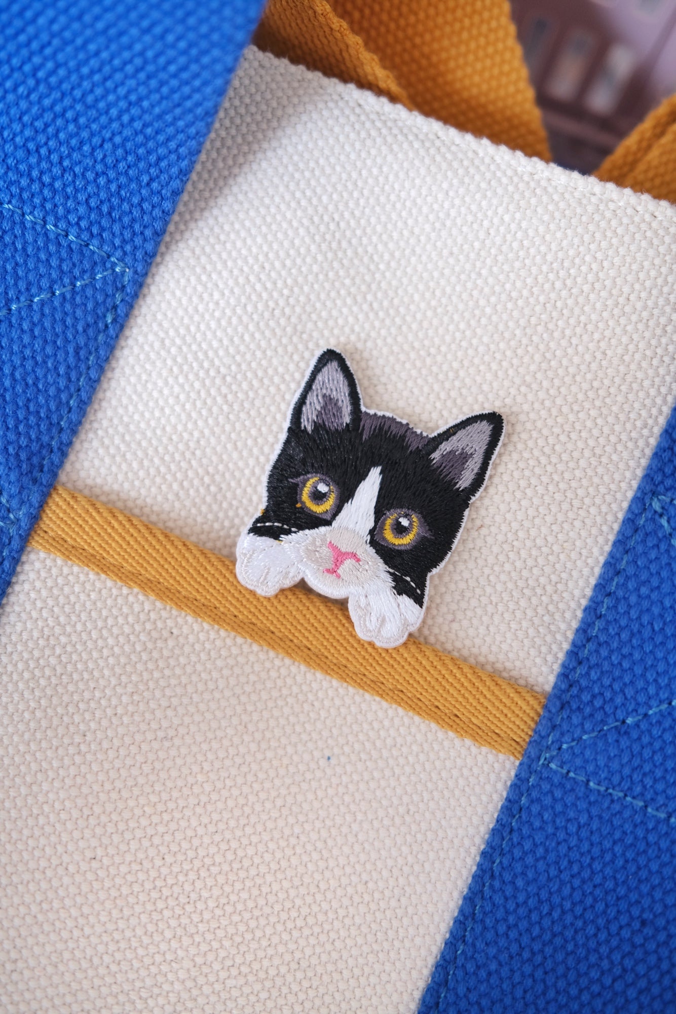 Tuxedo Kitten Iron-on Patch Analog Company