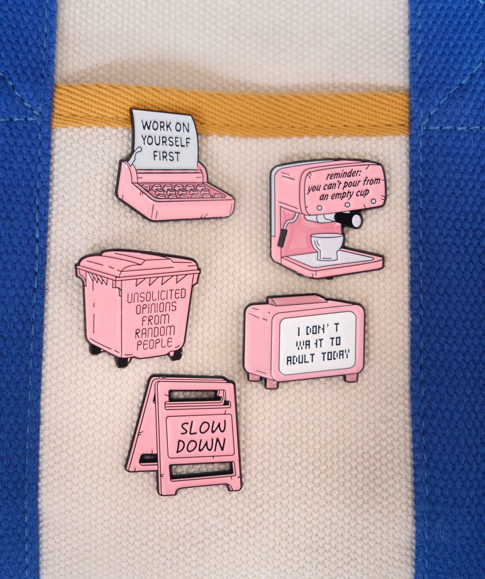 "Work On Yourself First" Enamel Pin